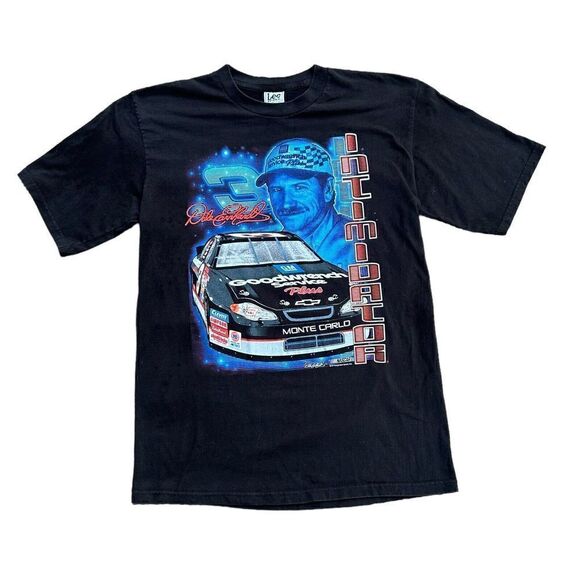 Dale Earnhardt 2001 Lee Sport Nascar Intimidator Large T-Shirt Vintage - Picture 1 of 4